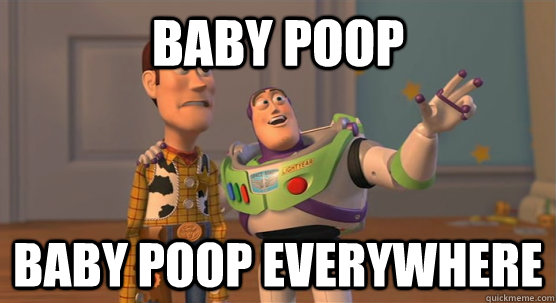 Baby poop everywhere